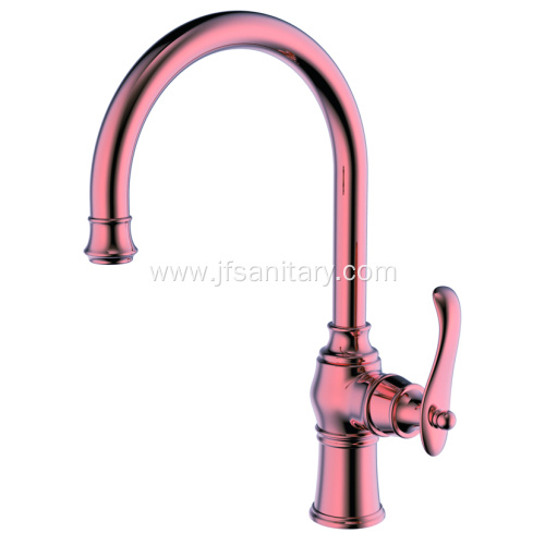 Brass Kitchen Mixer Faucet Tap Polished Rose Gold